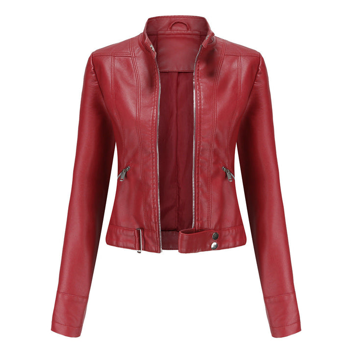 Chaqueta Corta Con Cremallera Para Mujer | Mangas Largas