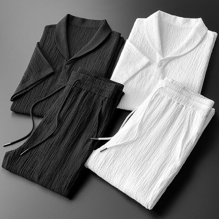 Conjunto Informal Cómodo De 2 Piezas Para Hombre | Elegante