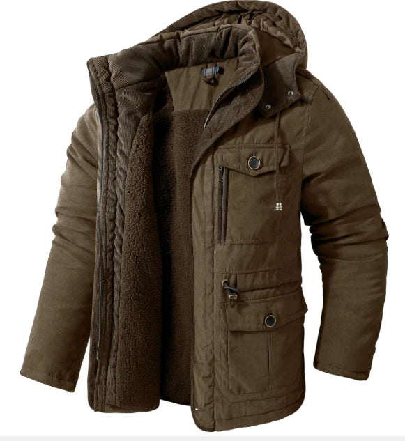 Chaqueta Gruesa Y Cálida De Invierno Con Cremallera Para Hombre | Clásica