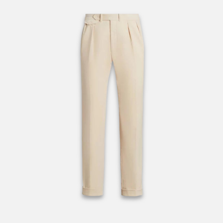 Pantalón Plisado Clásico De Hombre | Cintura Alta
