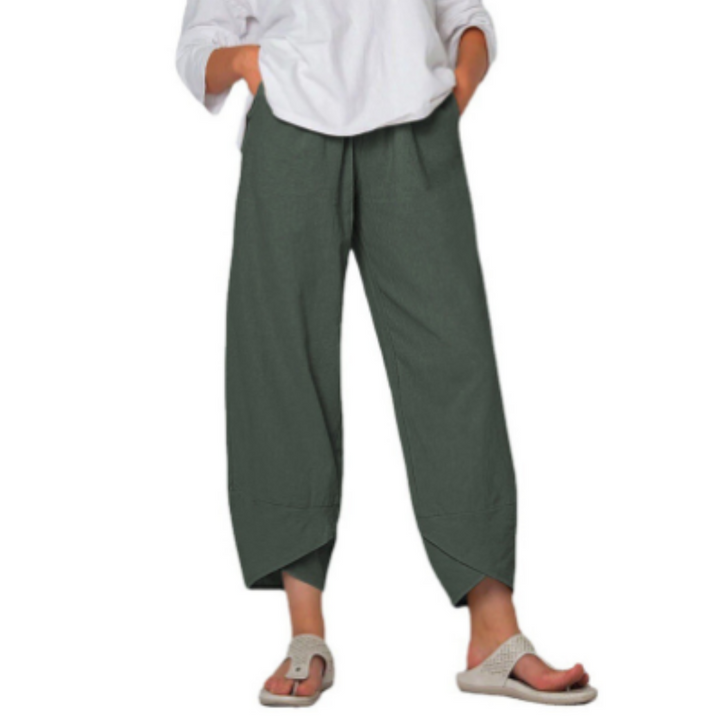 Pantalones Cómodos De Corte Holgado Para Mujer | Pernera Ancha