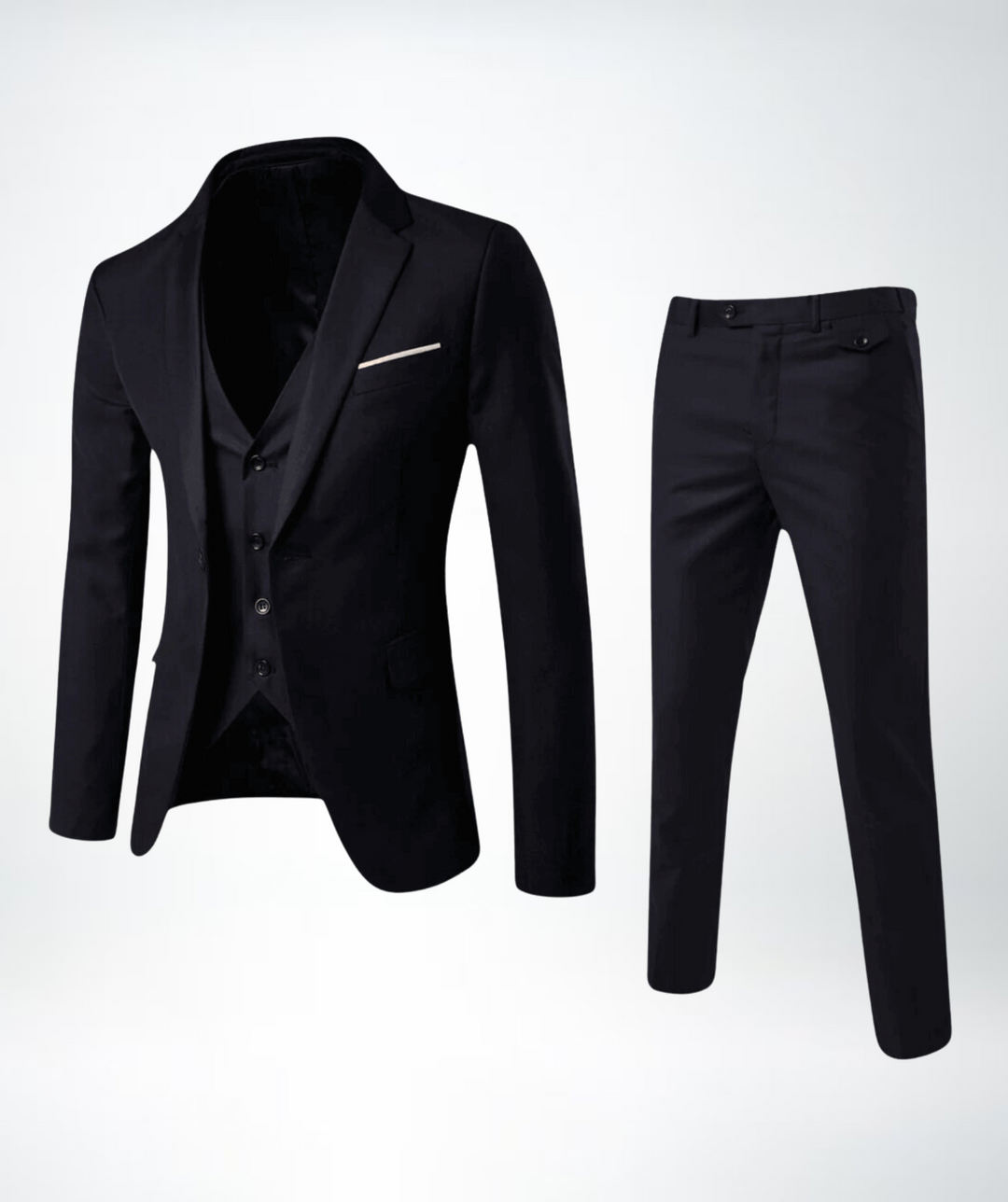 Traje De Tres Piezas Para Invitados A Bodas Para Hombre | Corte Ajustado