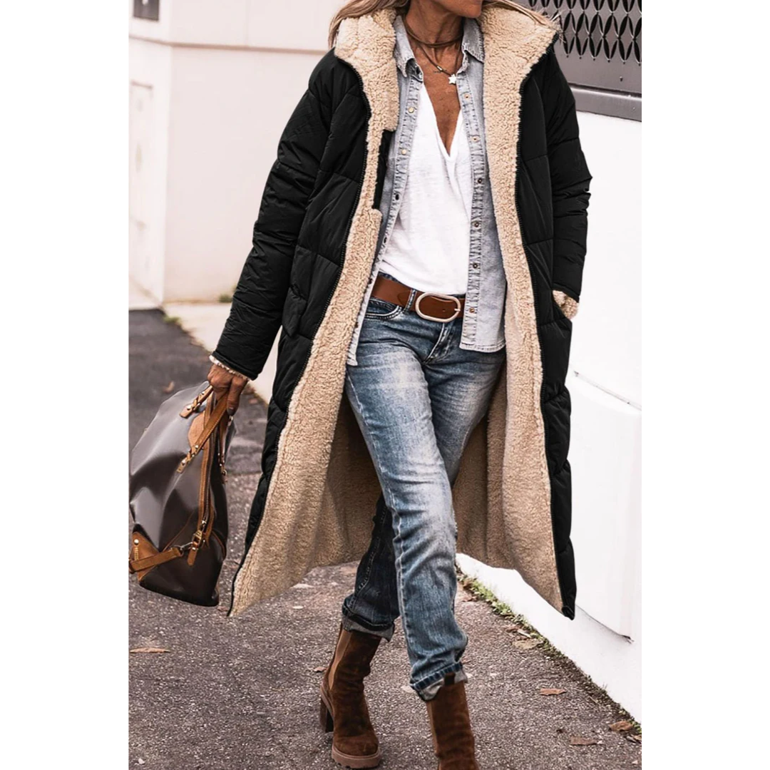 Abrigo Acolchada De Invierno Para Mujer | Largo