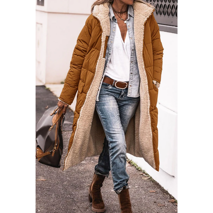 Abrigo Acolchada De Invierno Para Mujer | Largo