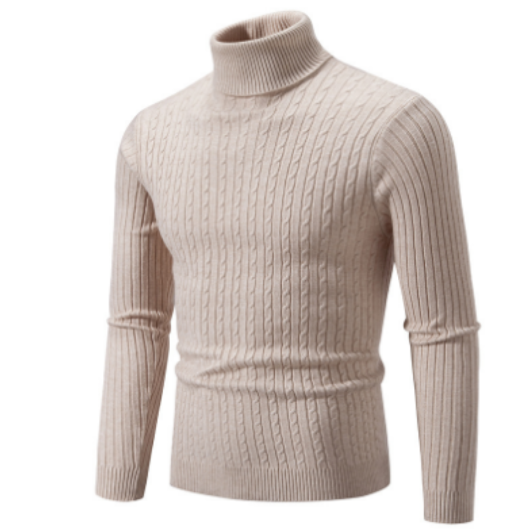 Jersey De Cuello Alto De Invierno Para Hombre | Mangas Largas