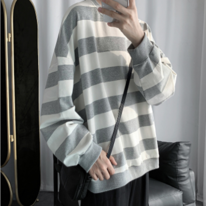 Jersey Sobredimensionado De Cuello Redondo Para Hombre | Invierno