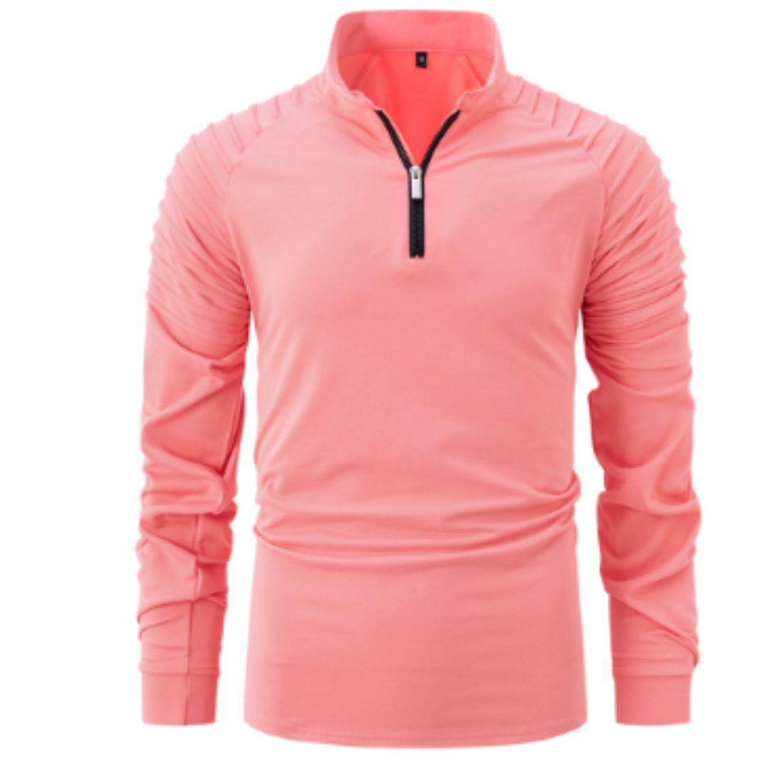 Jersey De Invierno De Manga Larga Para Hombre | Media Cremallera