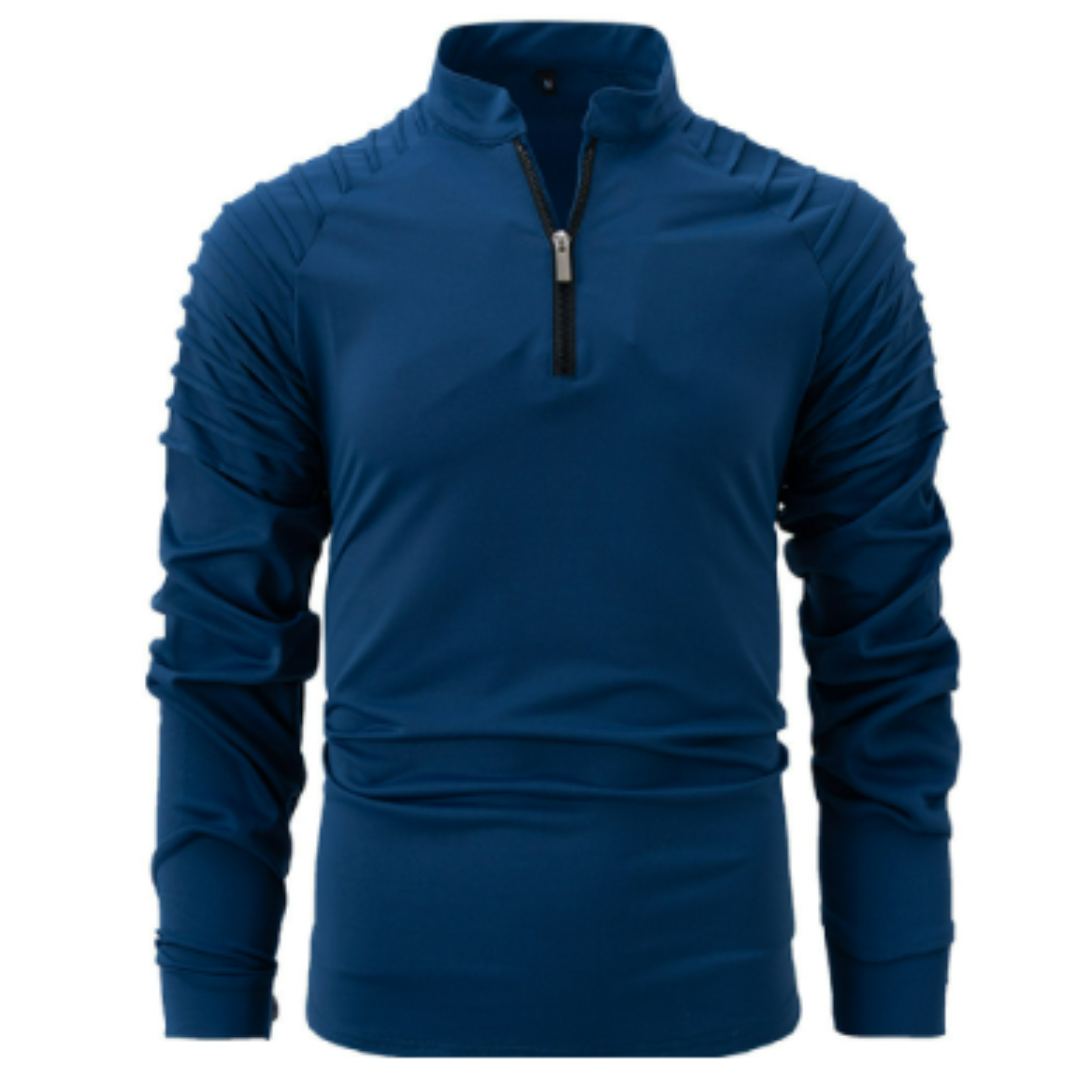Jersey De Invierno De Manga Larga Para Hombre | Media Cremallera