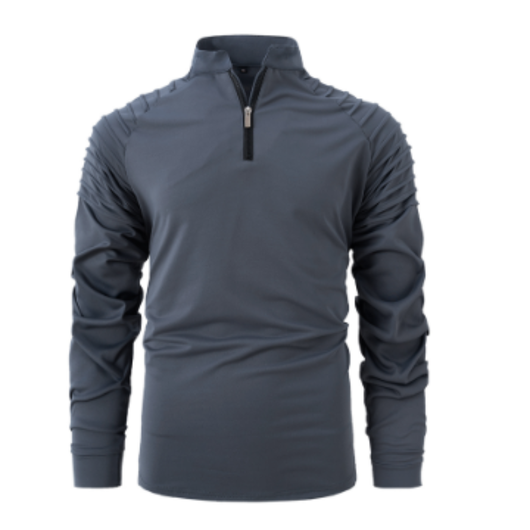 Jersey De Invierno De Manga Larga Para Hombre | Media Cremallera