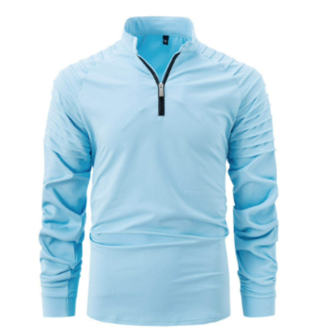 Jersey De Invierno De Manga Larga Para Hombre | Media Cremallera