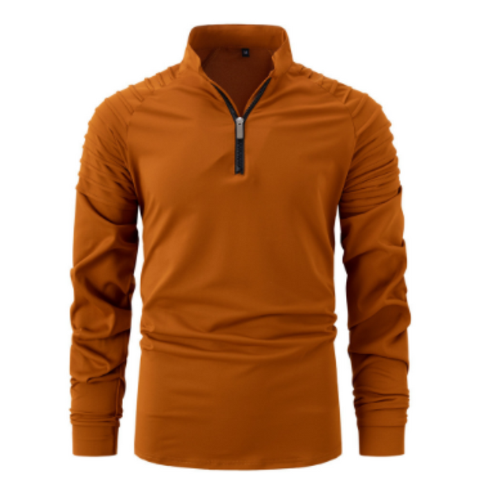 Jersey De Invierno De Manga Larga Para Hombre | Media Cremallera