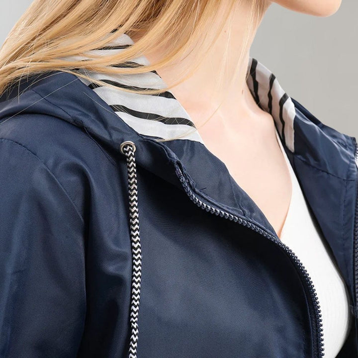Chaqueta Con Capucha Y Cordón Para Mujer | Larga