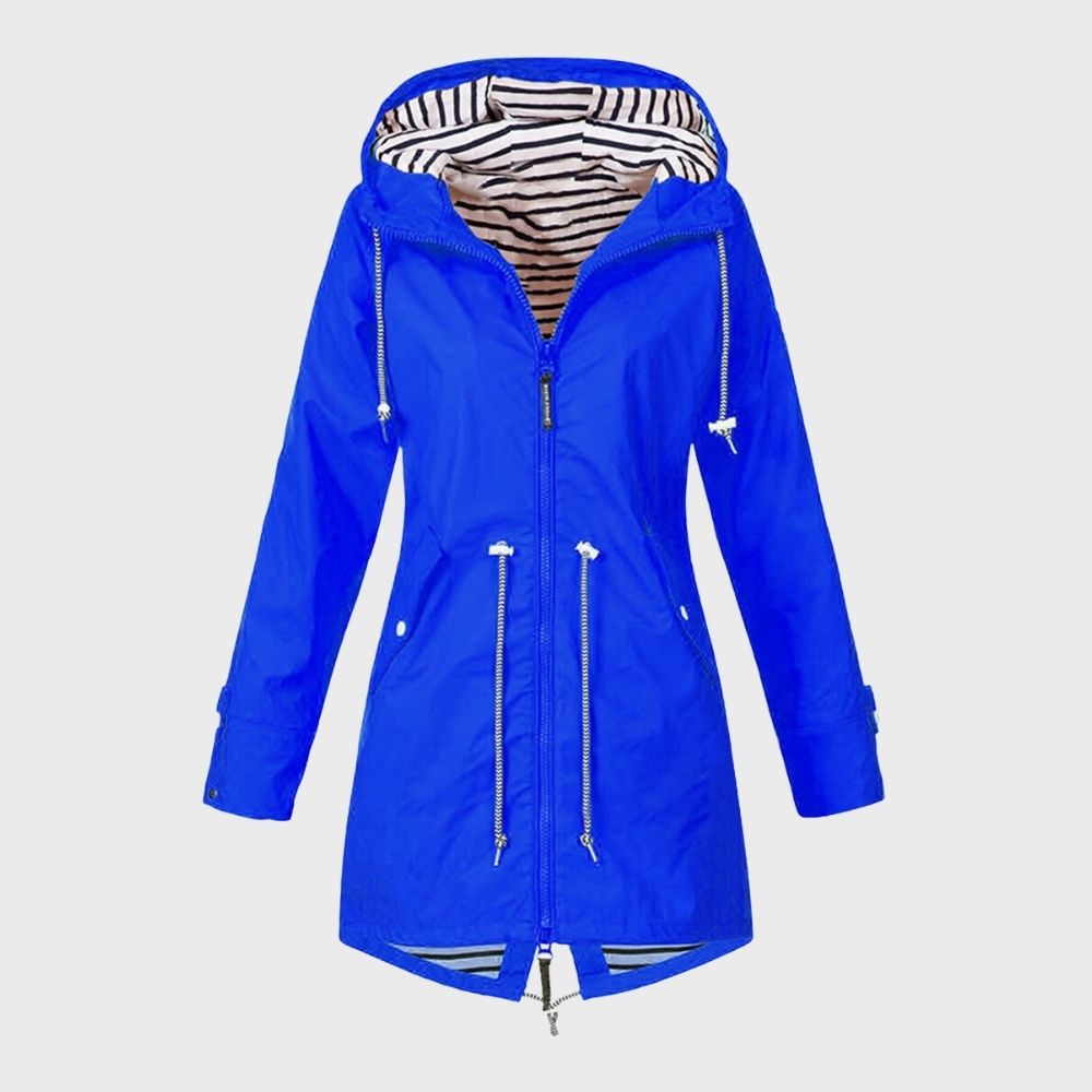 Chaqueta Con Capucha Y Cordón Para Mujer | Larga