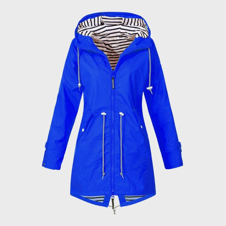 Chaqueta Con Capucha Y Cordón Para Mujer | Larga