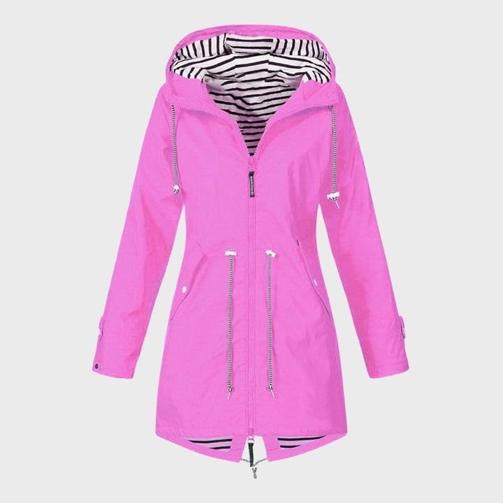 Chaqueta Con Capucha Y Cordón Para Mujer | Larga