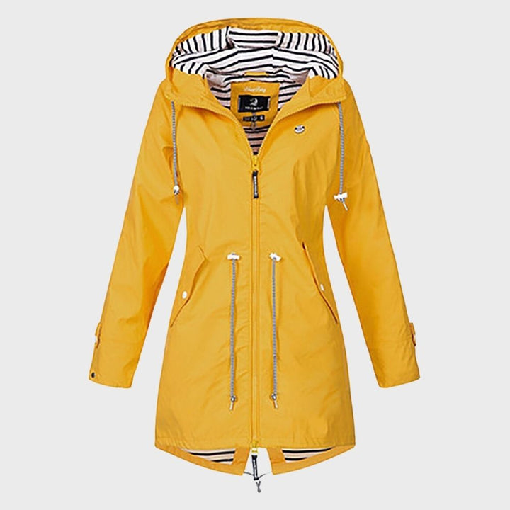 Chaqueta Con Capucha Y Cordón Para Mujer | Larga