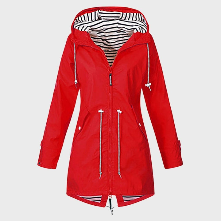 Chaqueta Con Capucha Y Cordón Para Mujer | Larga
