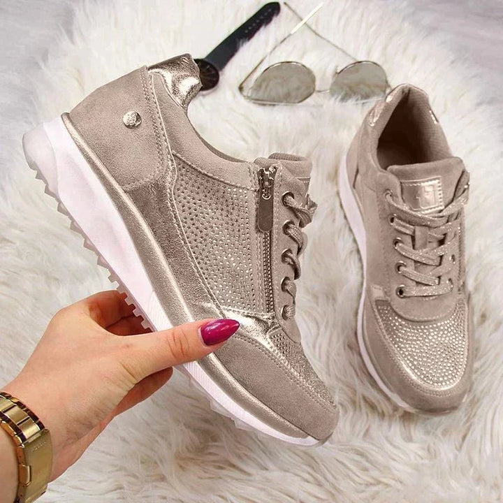 Zapatos Casuales Sin Cordones Para Mujer | Cremallera