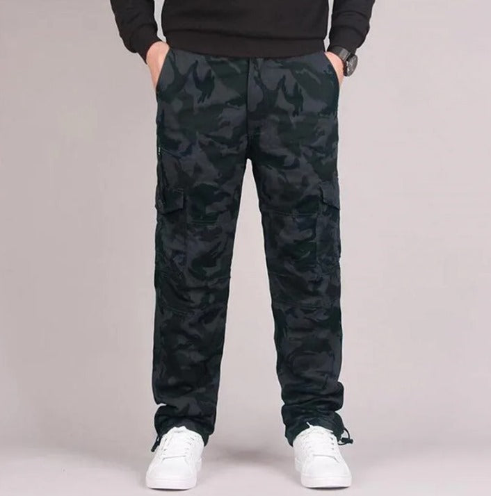 Pantalones Cargo Rectos Para Hombre | Múltiples Bolsillos