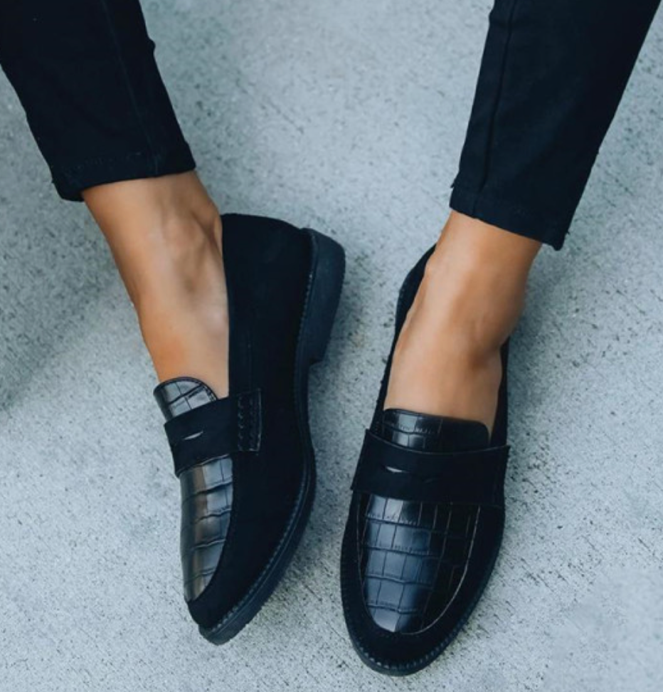 Mocasines Sin Cordones Para Mujer | Negro