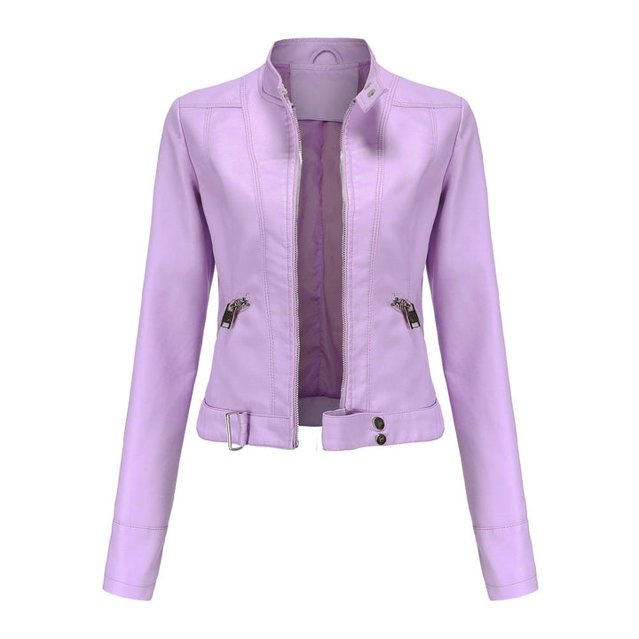 Chaqueta Corta Con Cremallera Para Mujer | Mangas Largas