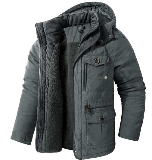 Chaqueta Gruesa Y Cálida De Invierno Con Cremallera Para Hombre | Clásica