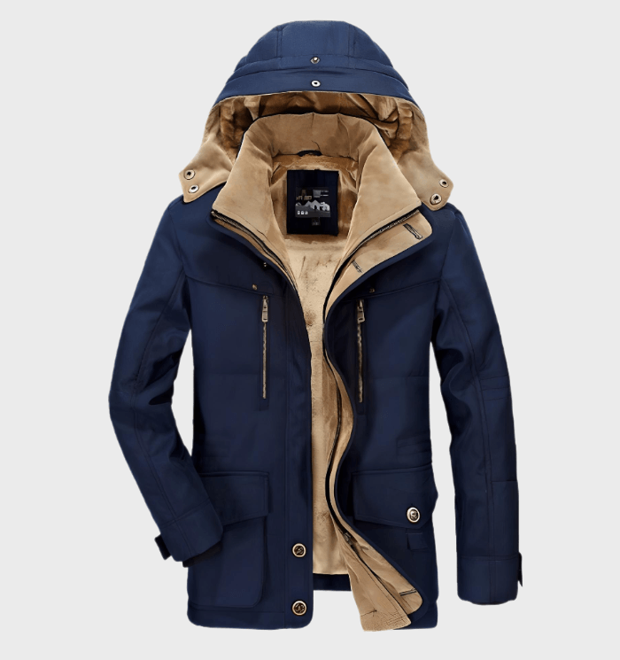Chaqueta De Invierno Con Capucha Para Hombre | Multibolsillos