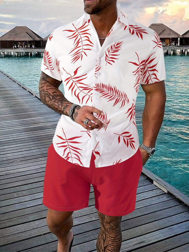 Conjunto de 2 piezas para hombre Tropical Verano | Informal