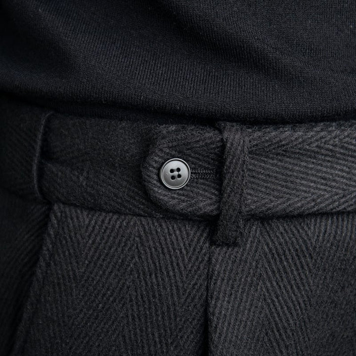 Hombre Corte Ajustado Pantalones Formales | Clásico