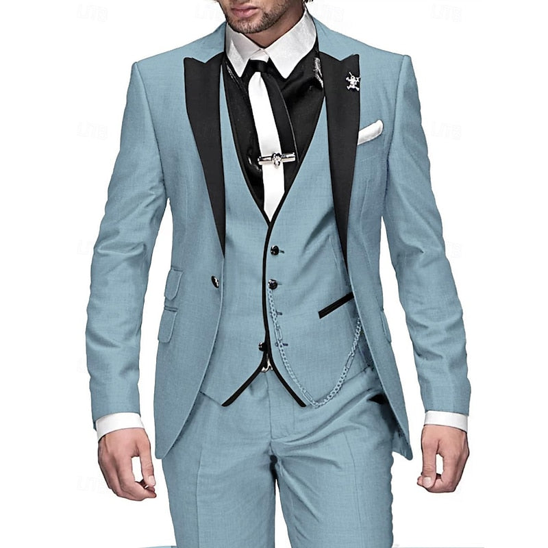 Hombres 3 Piezas De La Vendimia De La Boda Traje De Invitados Conjunto | Elegante
