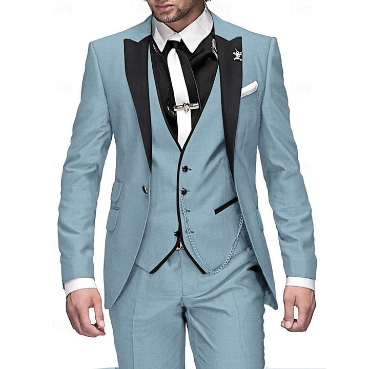 Hombres 3 Piezas De La Vendimia De La Boda Traje De Invitados Conjunto | Elegante