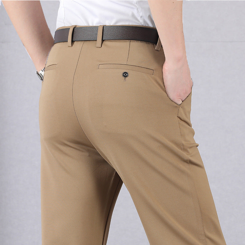 Pantalones De Negocios Elásticos Para Hombre | Corte Ajustado