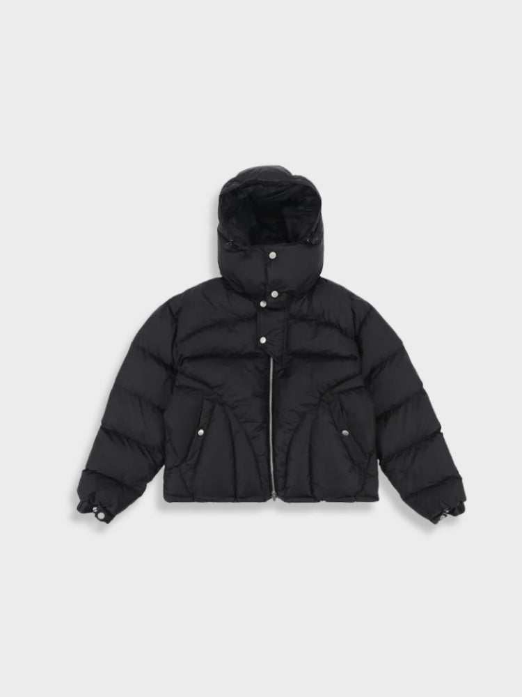 Chaqueta Acolchada De Invierno Extragrande Con Capucha Para Hombre | Cálida