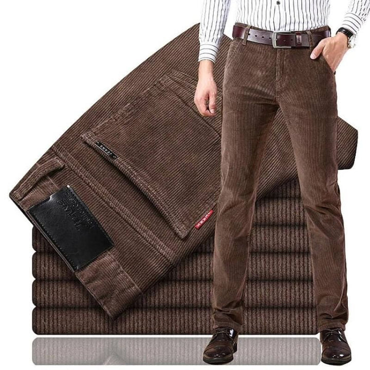 Pantalones Casuales Clásicos de Corte Ajustado para Hombre | Estilosos