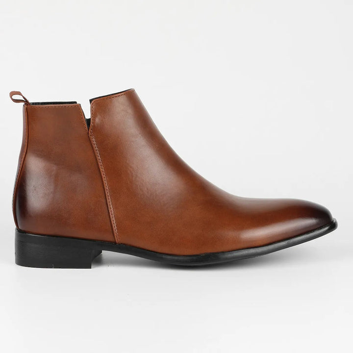 Botines Elegantes para Hombre | Cremallera Lateral