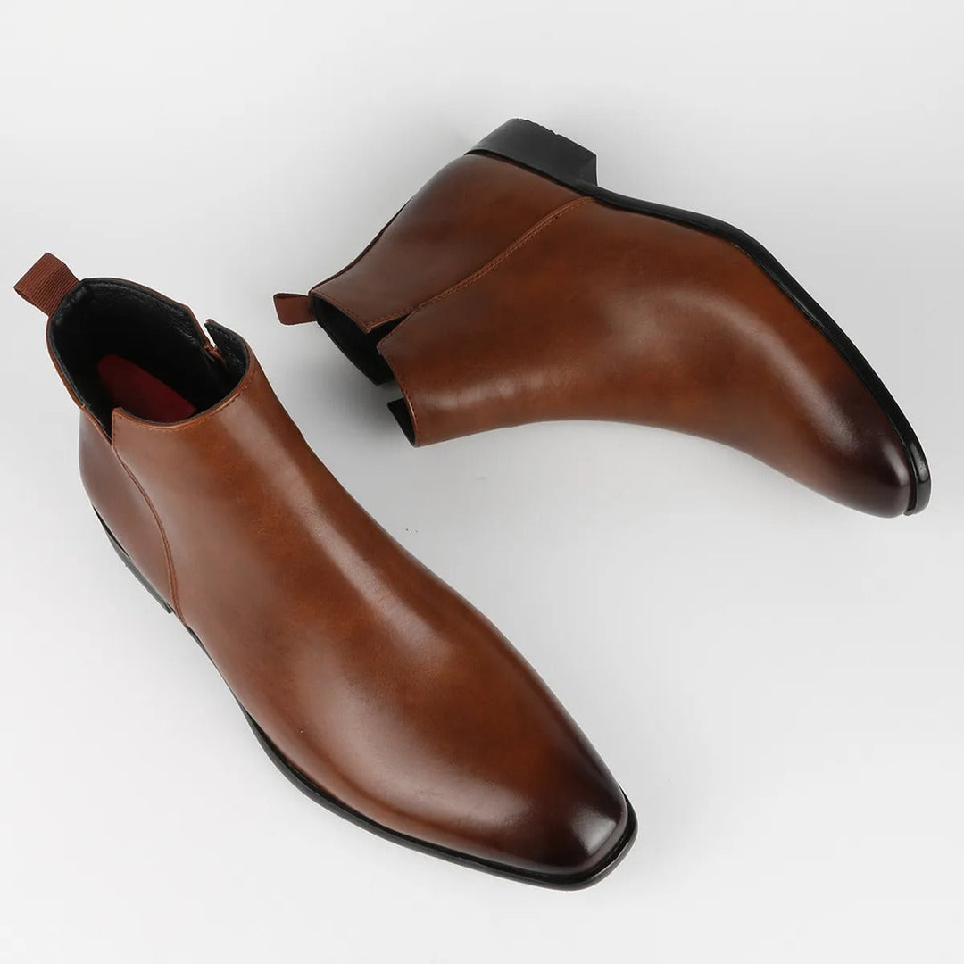Botines Elegantes para Hombre | Cremallera Lateral