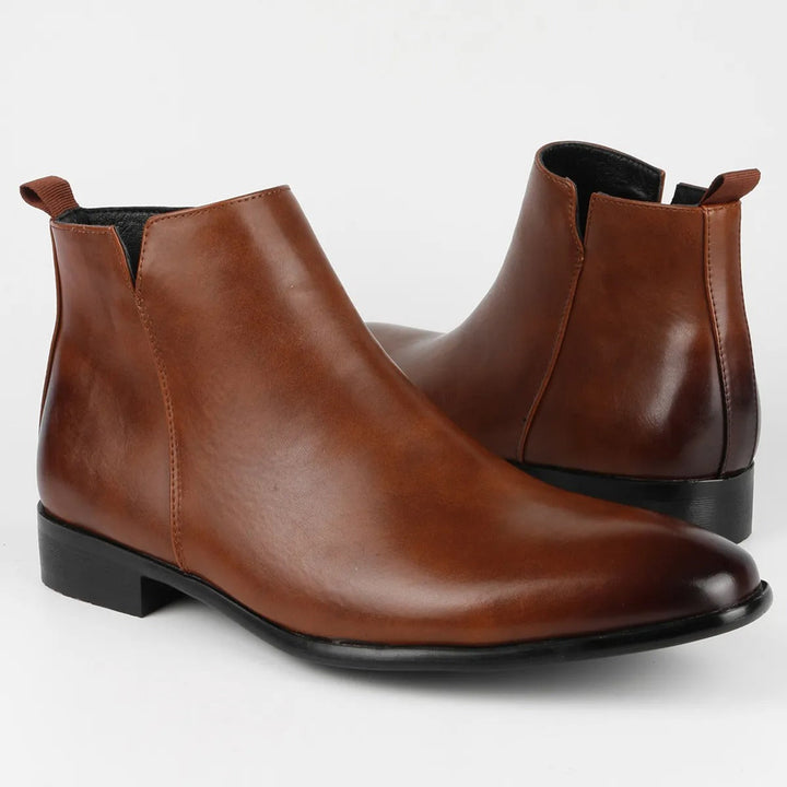 Botines Elegantes para Hombre | Cremallera Lateral