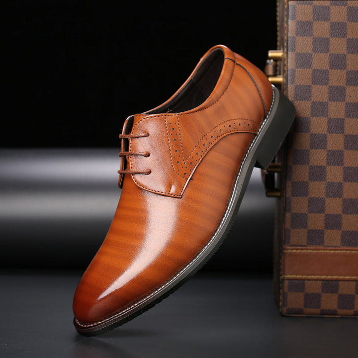Zapatos De Vestir Clásicos Con Cordones Para Hombre | Elegante