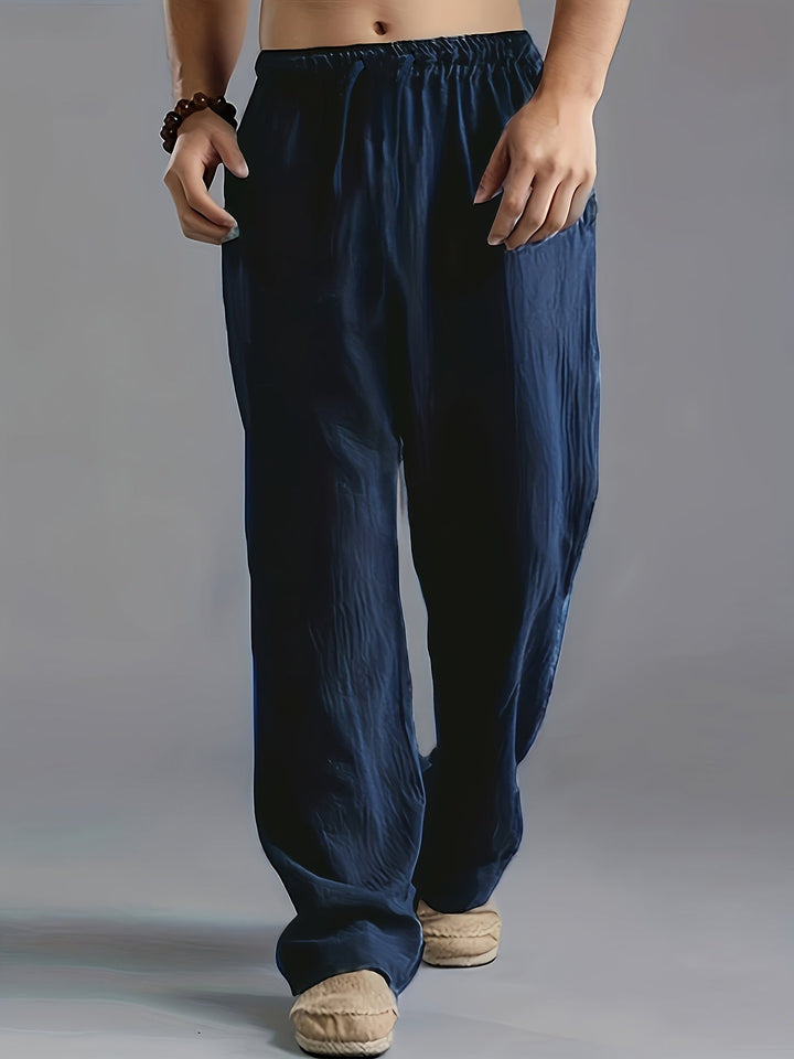 Pantalones Rectos Para Hombre | Cintura Elástica