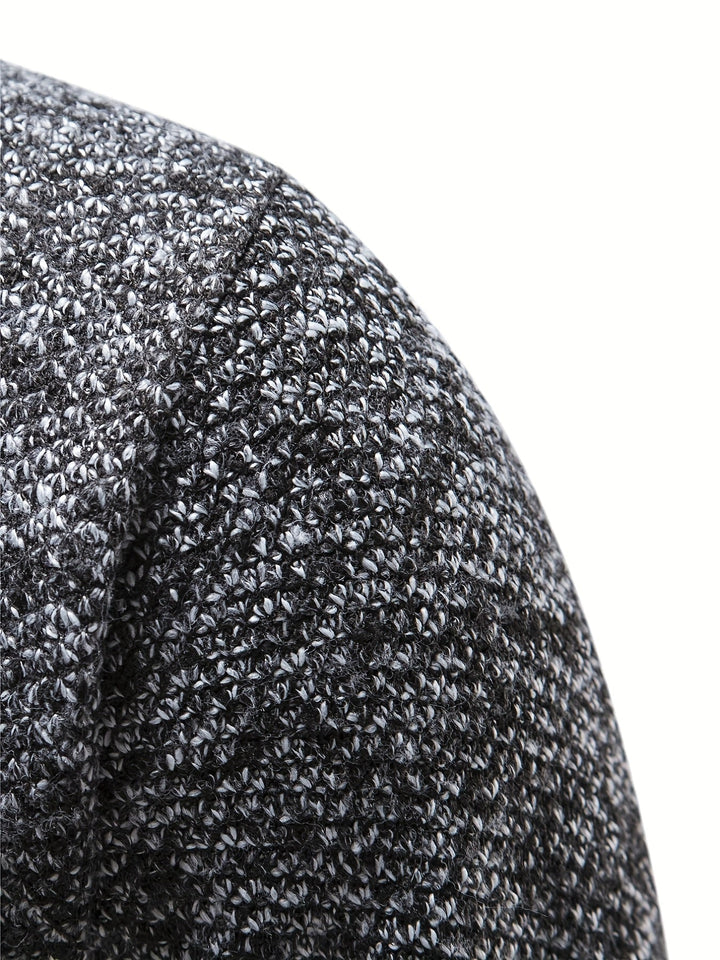 Jersey De Cuello Alto Para Hombre Con Cremallera De Un Cuarto | De Punto