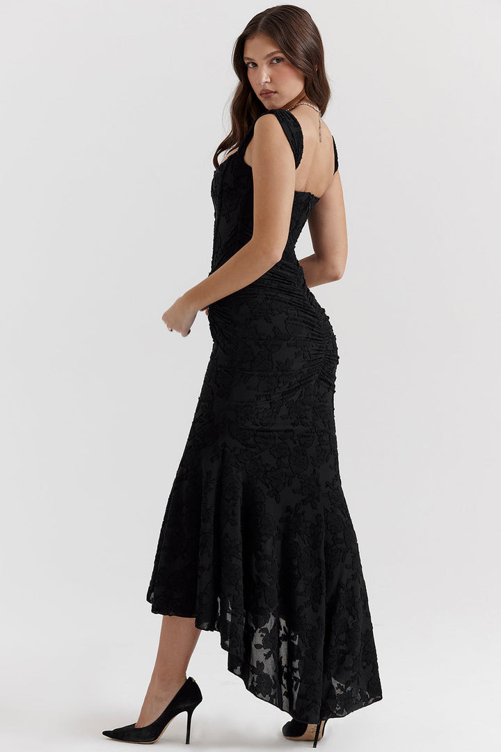 Vestido Sin Mangas Con Fruncidos Para Mujer | Maxi