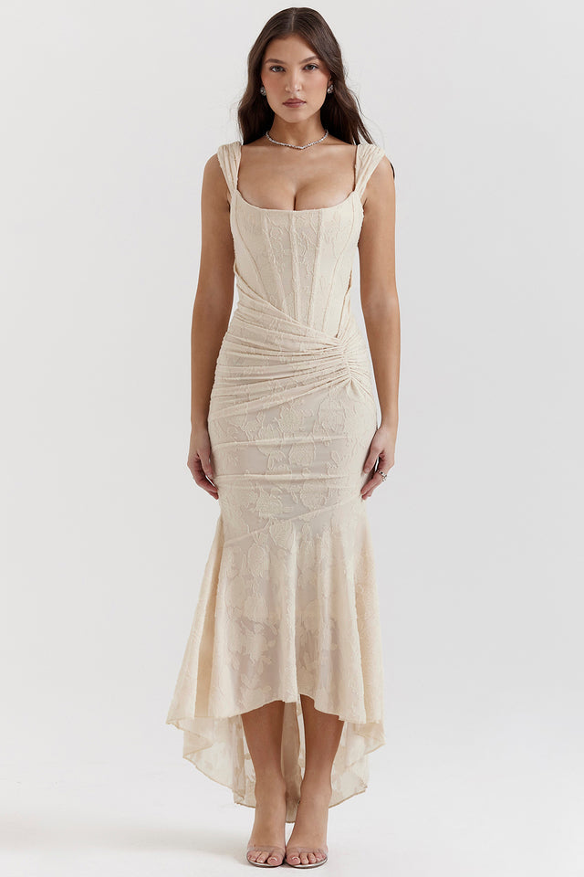 Vestido Sin Mangas Con Fruncidos Para Mujer | Maxi