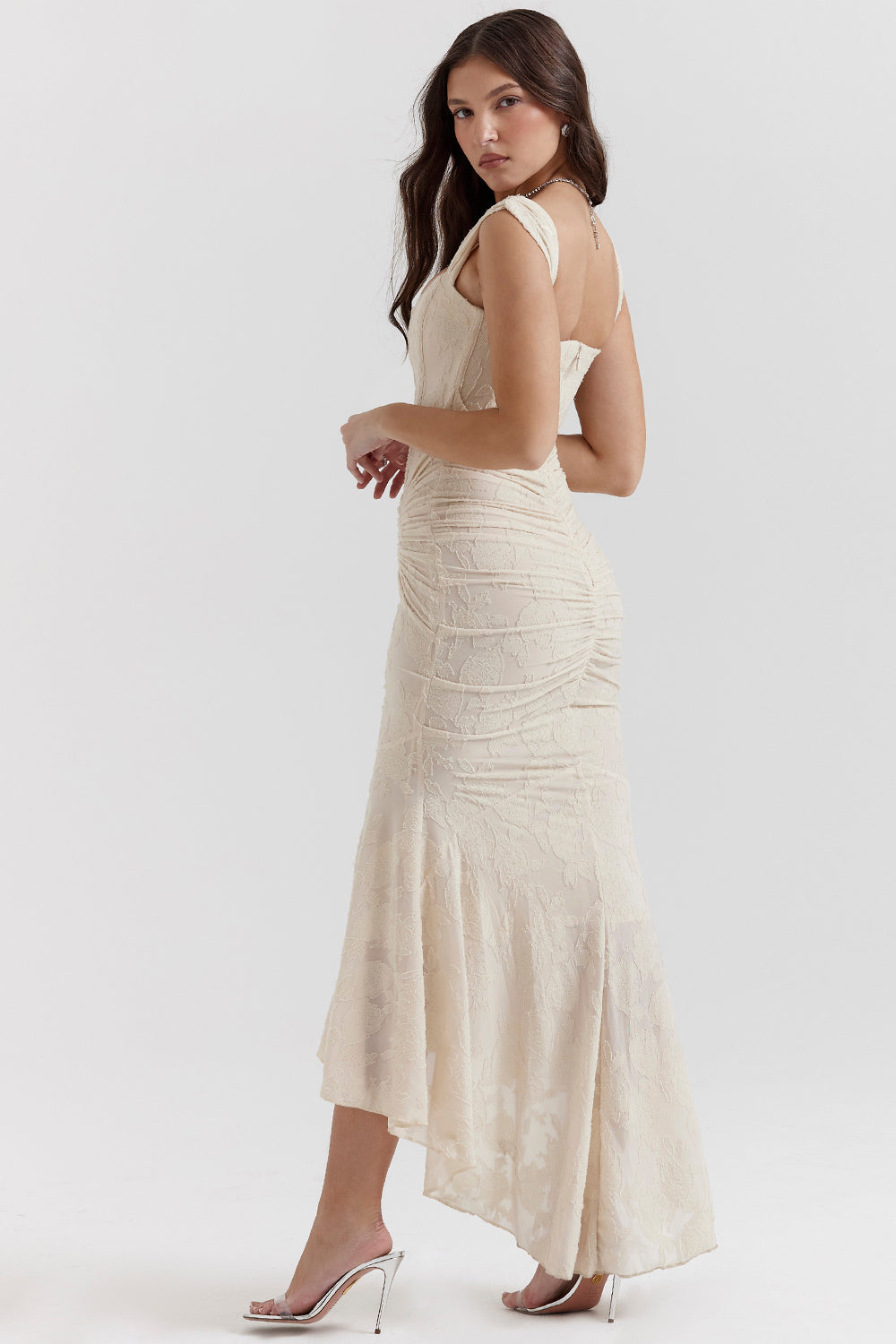 Vestido Sin Mangas Con Fruncidos Para Mujer | Maxi
