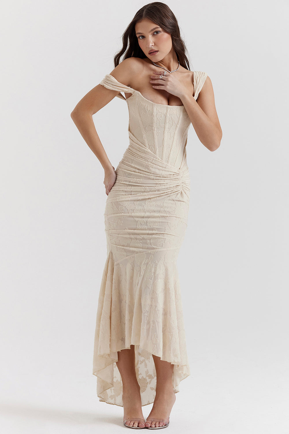 Vestido Sin Mangas Con Fruncidos Para Mujer | Maxi