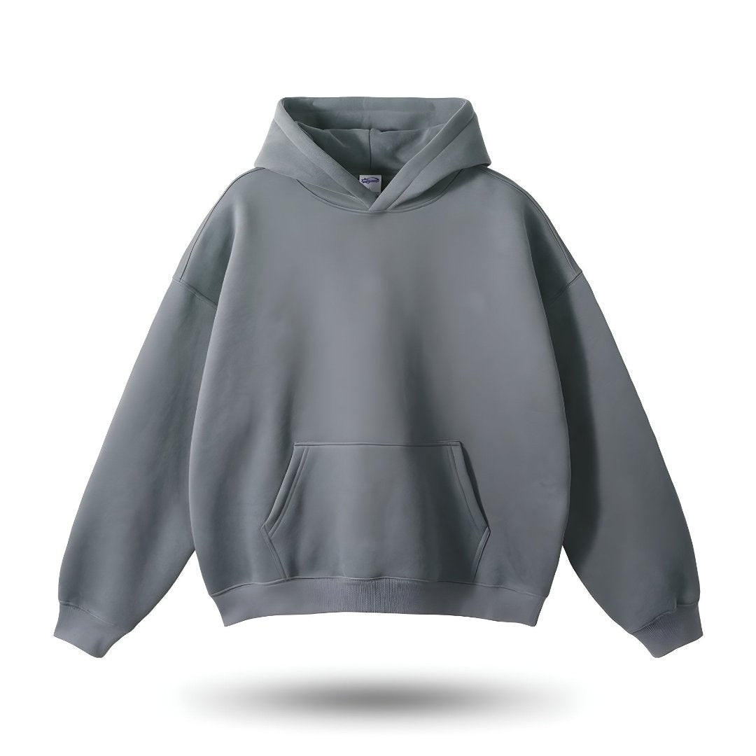 Sudadera Con Capucha Y Bolsillo Canguro De Manga Larga Para Hombre | De Gran Tamaño