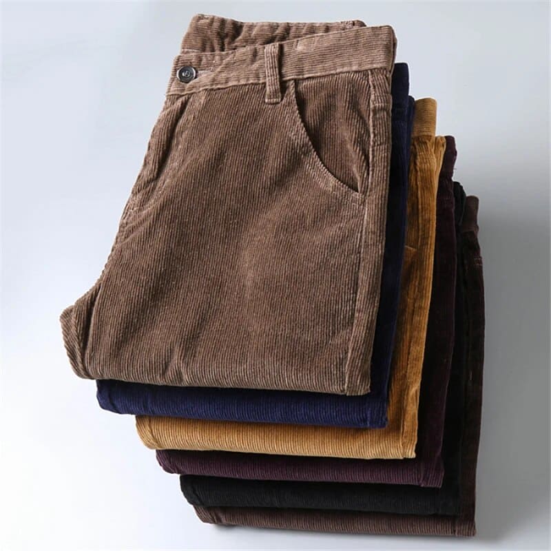 Pantalones Casuales Clásicos de Corte Ajustado para Hombre | Estilosos