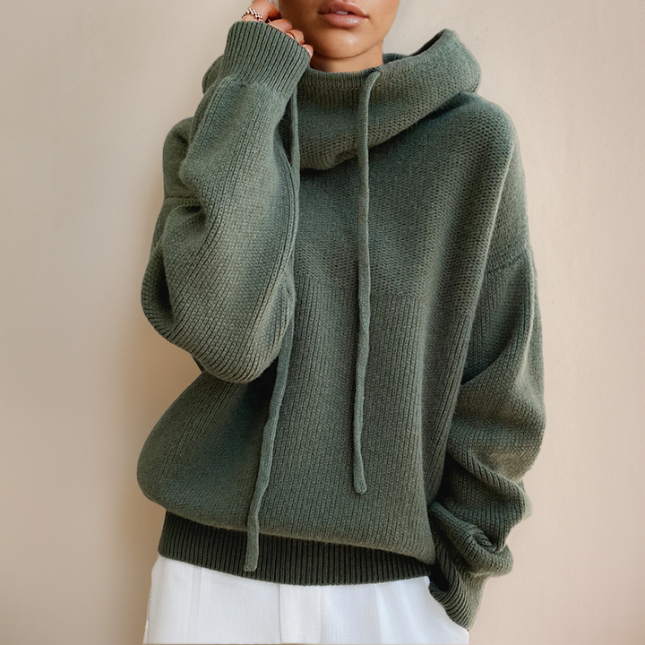 Sudadera Con Capucha Y Mangas Largas Talla Grande Para Mujer | De Punto