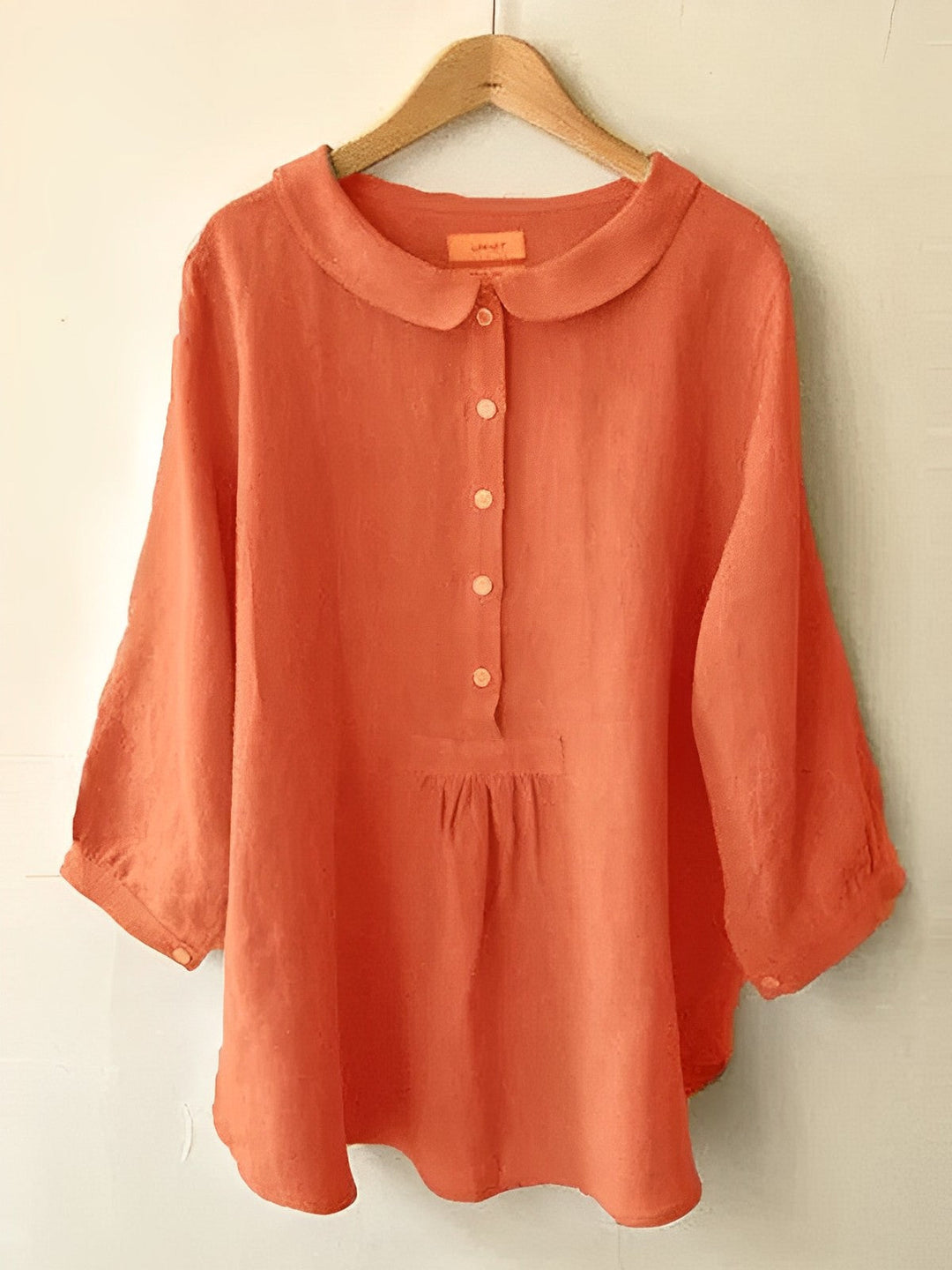 Blusa De Botones Con Estilo Para Mujer | Mangas 3/4