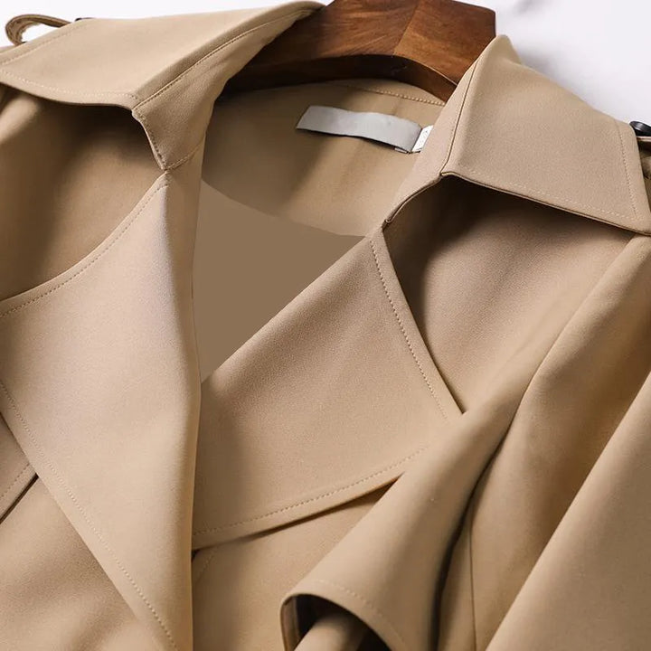 Abrigo Largo Tipo Trench Para Mujer | Doble Botonadura