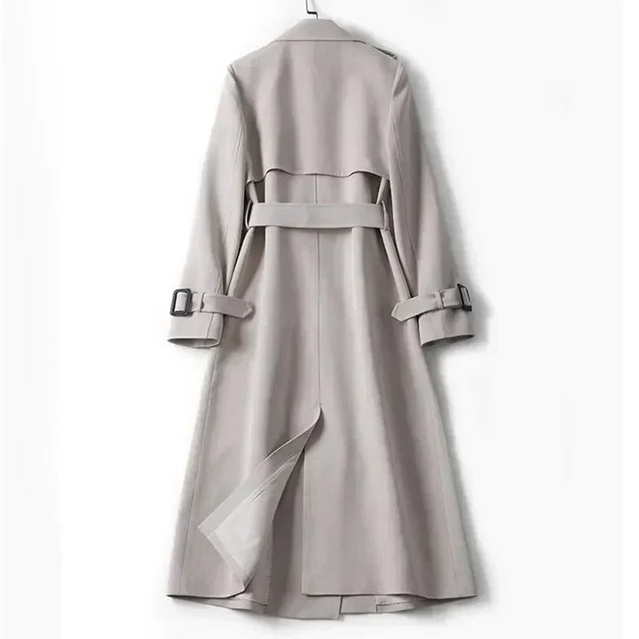 Abrigo Largo Tipo Trench Para Mujer | Doble Botonadura
